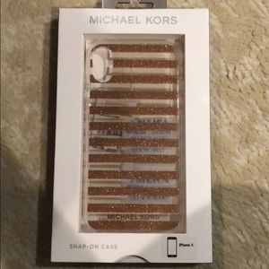 Brand new rose 🌹 gold mk phone x case